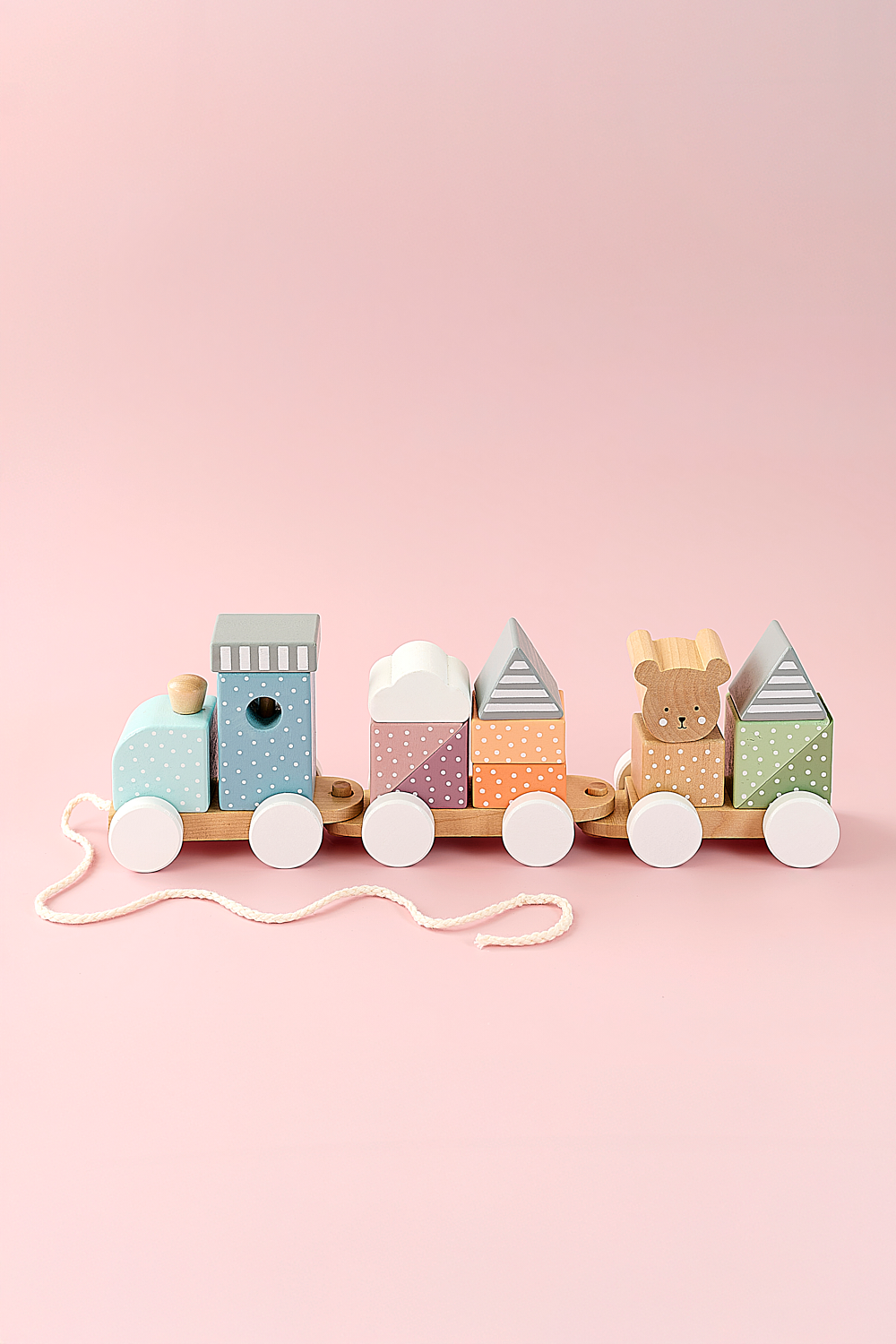 Tåg med klossar Teddy