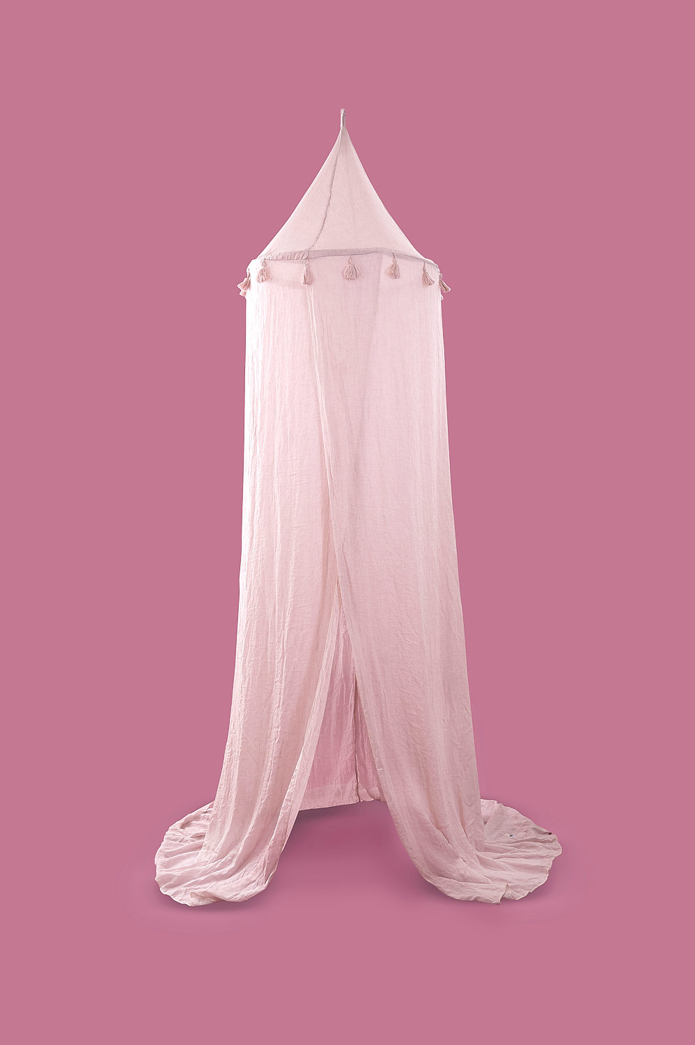 Sänghimmel dusty pink