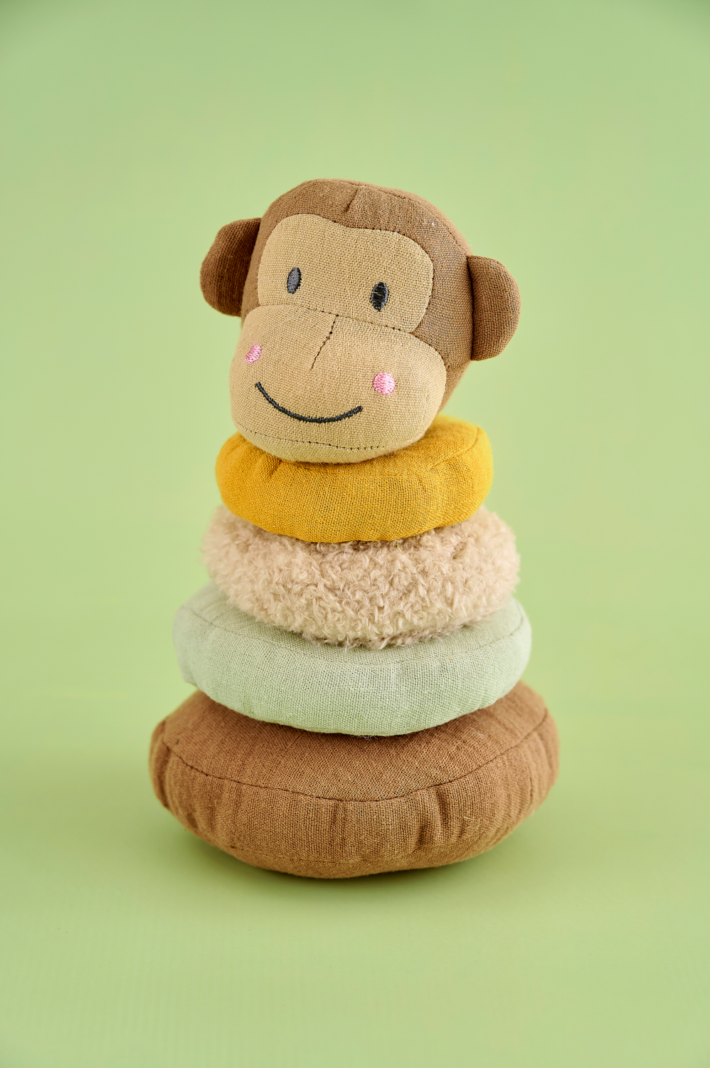 Stapelleksak Monkey textil – Jabadabado