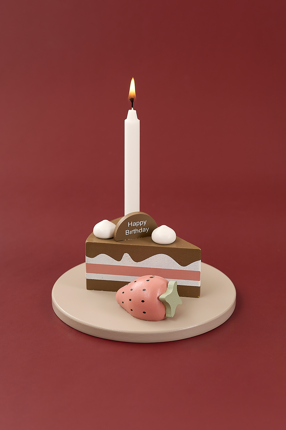 Candlestick birthday cake