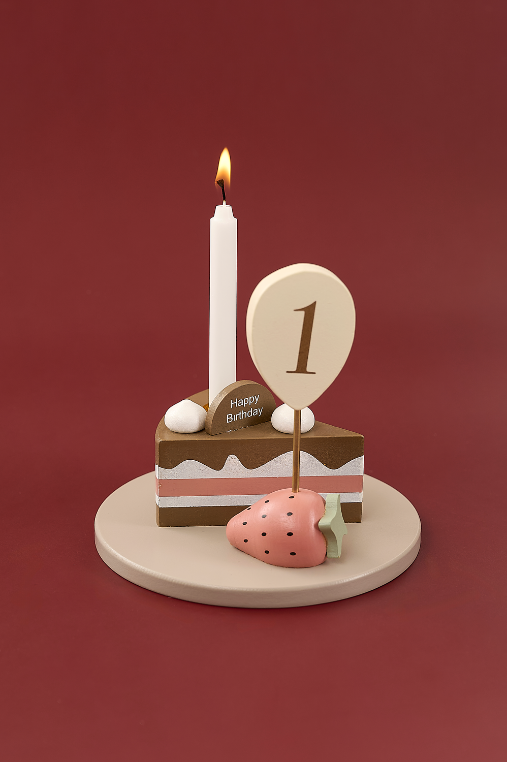 Candlestick birthday cake