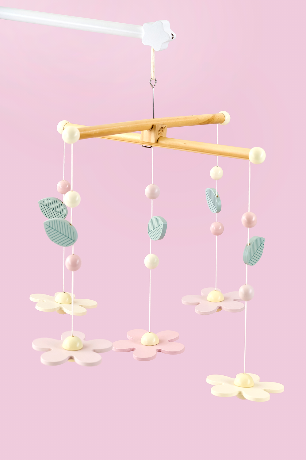 Wooden mobile flower