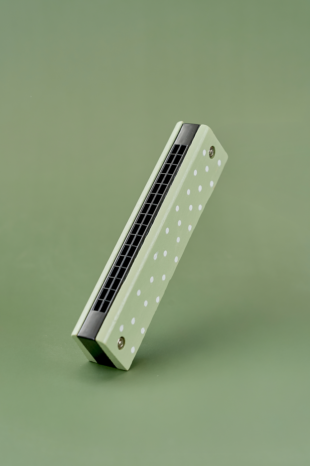 Harmonica green stripes