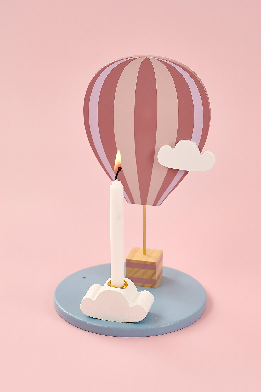Candlestick air balloon pink