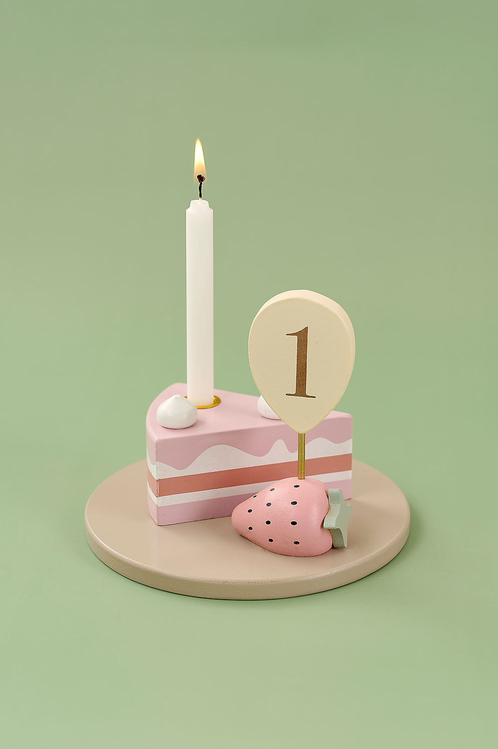 Candlestick strawberry cake