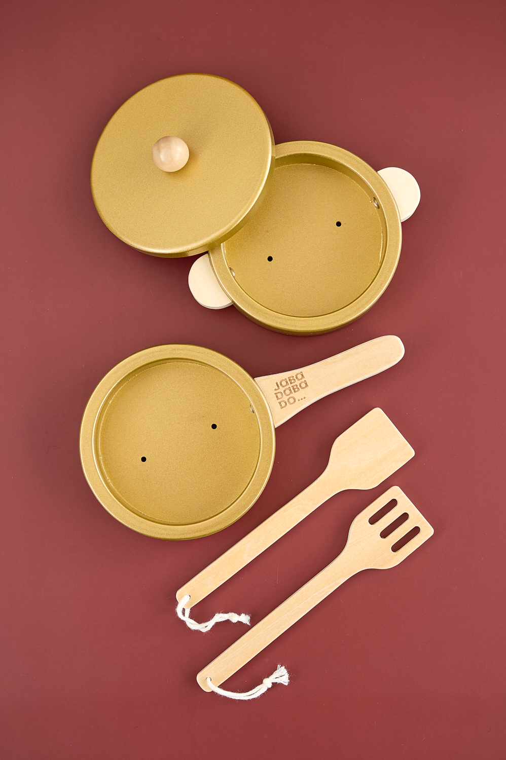 Pot & pan set gold