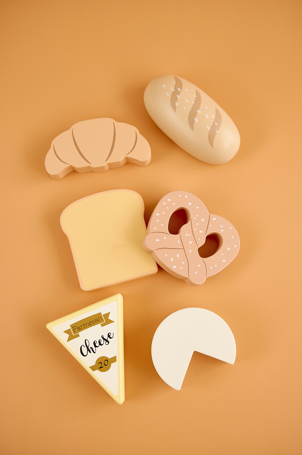 Wooden pastery in bag