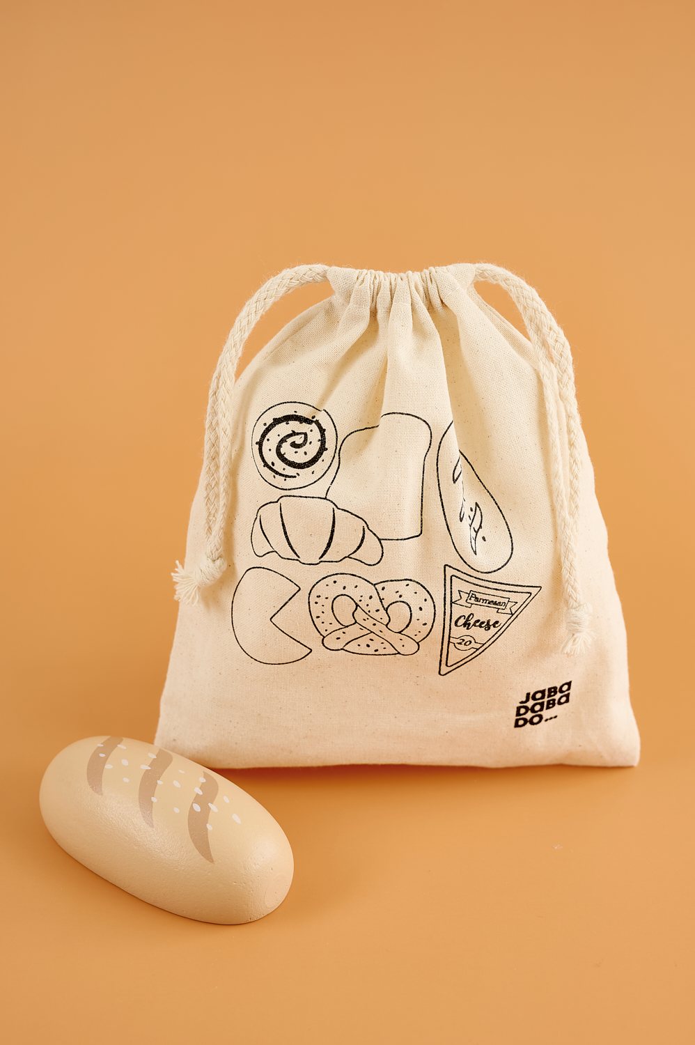 Wooden pastery in bag