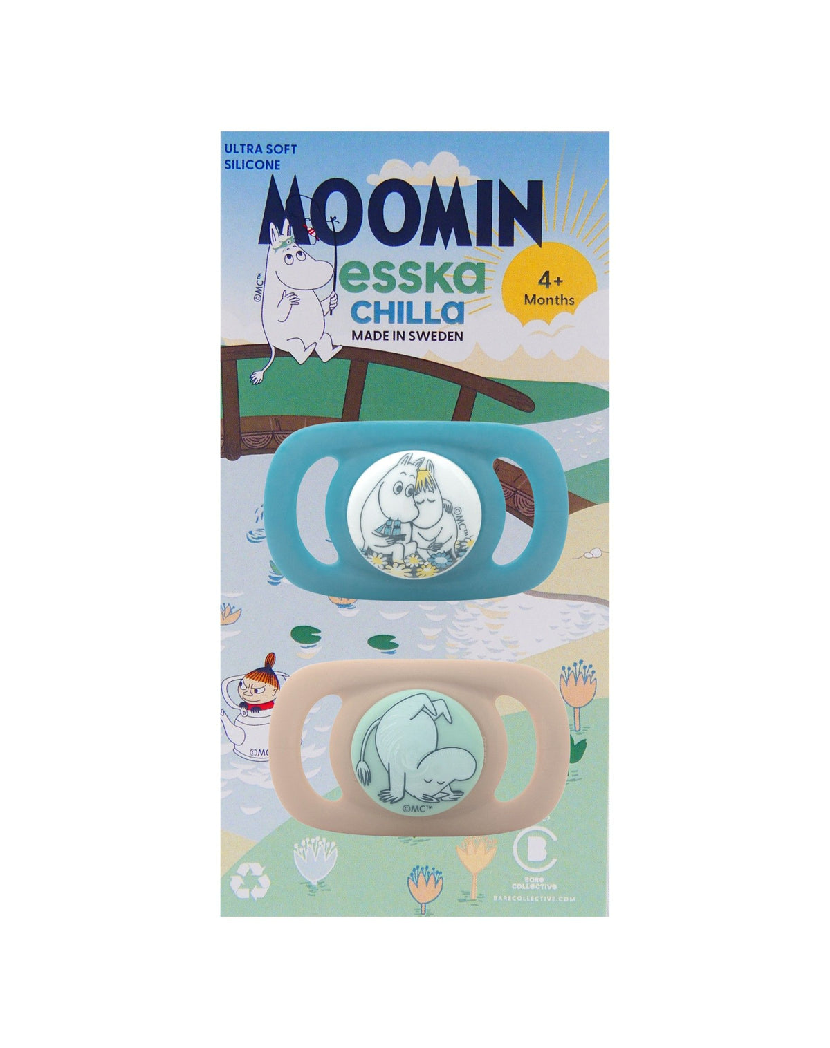 CHILLA MUMIN 2-p Mumin/Mumin på händer, kartong 40