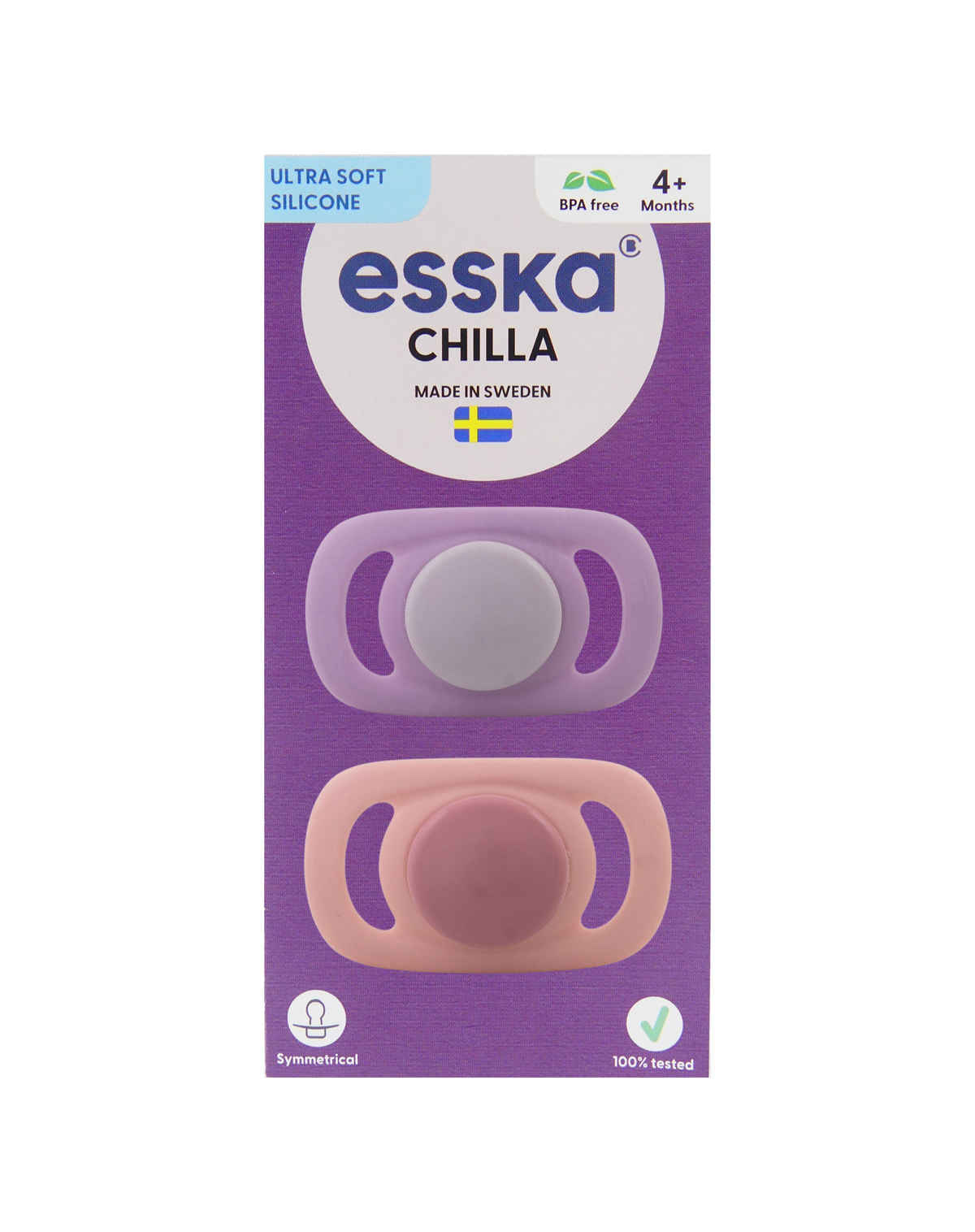 CHILLA Silikon Lila/Rosa, kartong 40