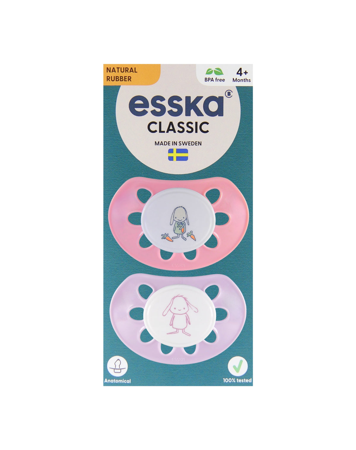 CLASSIC 4+m Latex Rosa, kartong 40