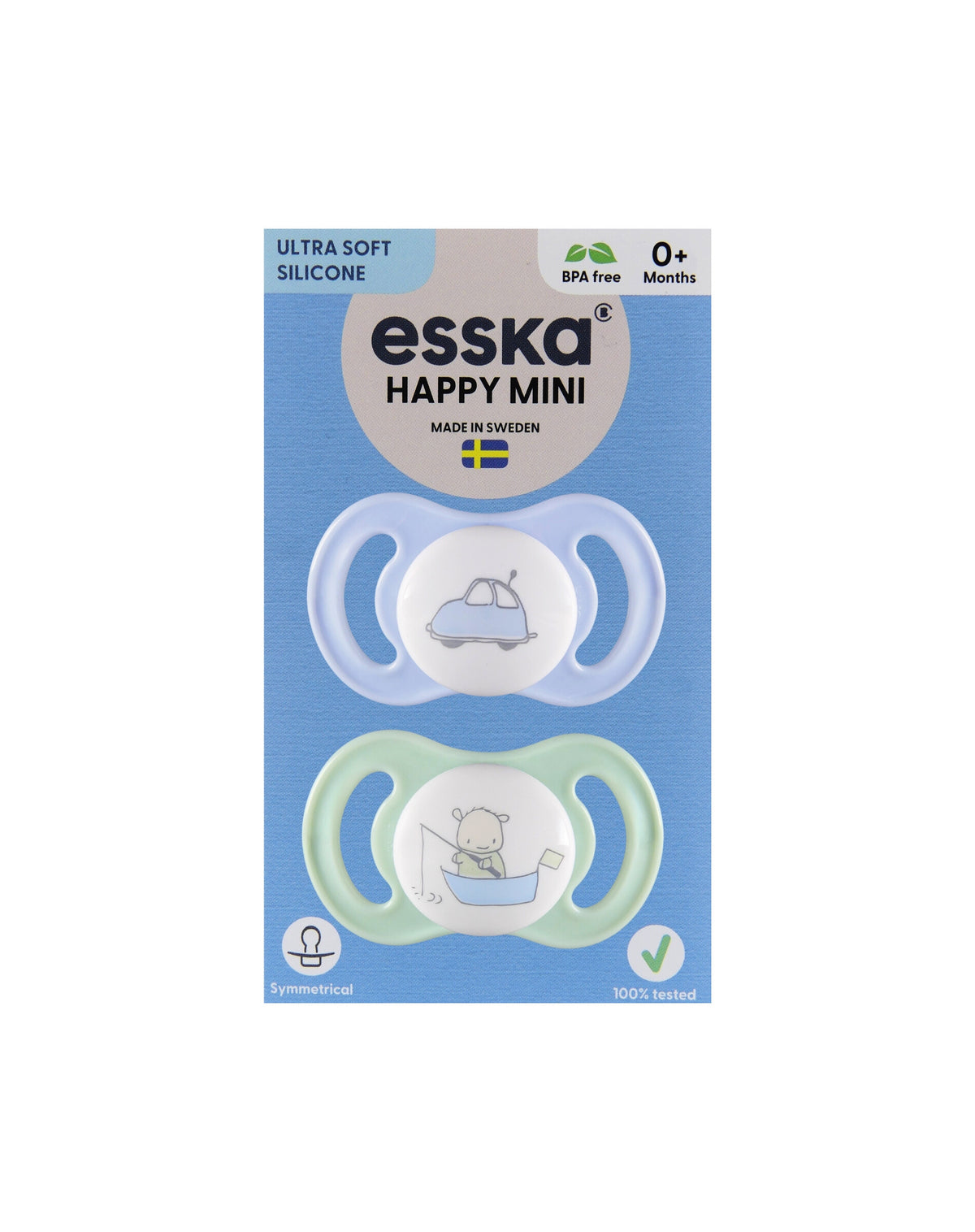 HAPPY MINI Blå, kartong 15