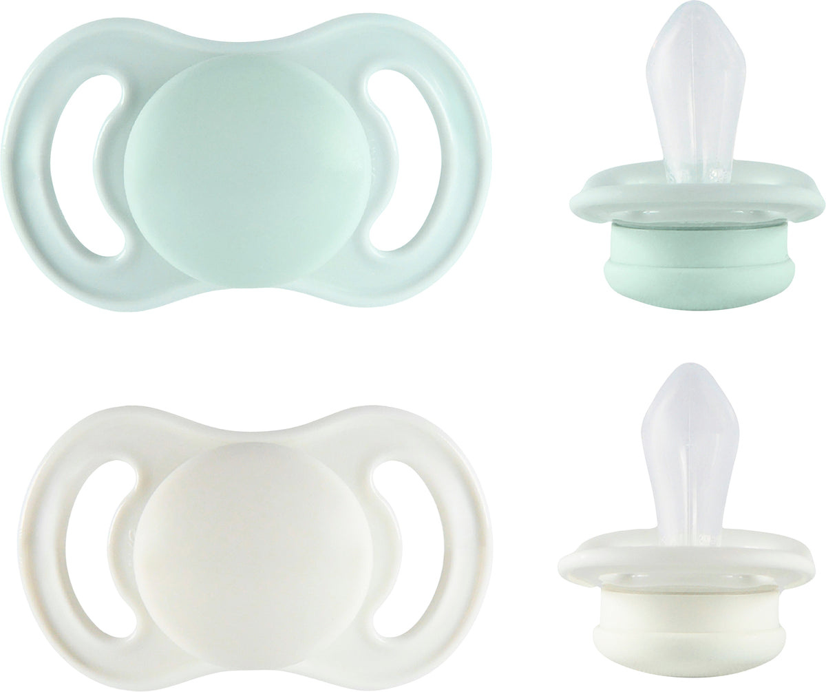 HAPPY MINI 0+m Silikon Mint Breeze/Cloud, kartong 40