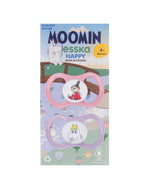 HAPPY Mumin Silikon 2-p LillaMy/Fröken, kartong 6