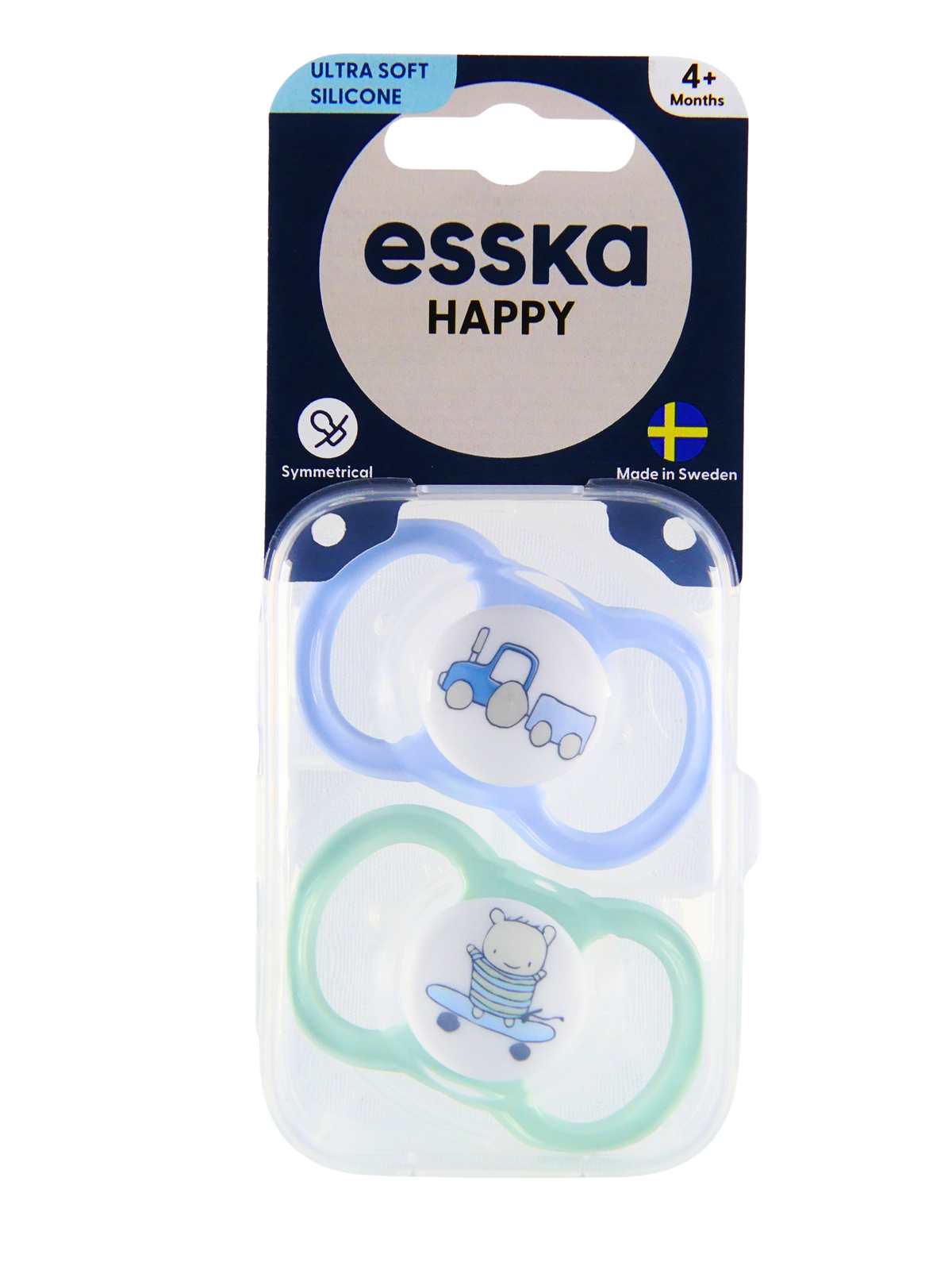 HAPPY Silikon Blå, kartong 15