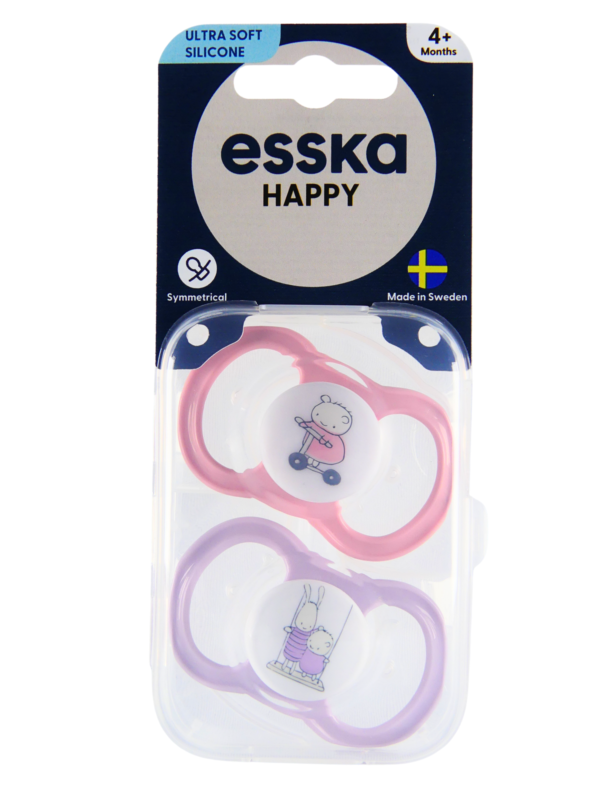 HAPPY Silikon Rosa, kartong 15